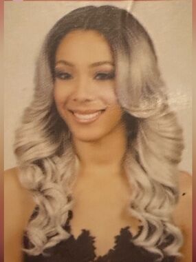 Bobbi Boss Women's Ombre Silver-Gray Wig - Elegant Style